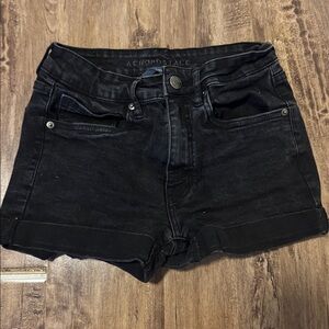 Aeropostale Black Denim Jean Shorts